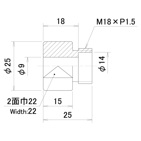 ナット付けエアーキャップ　PN-C8-9.0-15-B