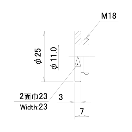 e-うすチップ　PNL-UT8-11.0-25-M18-E