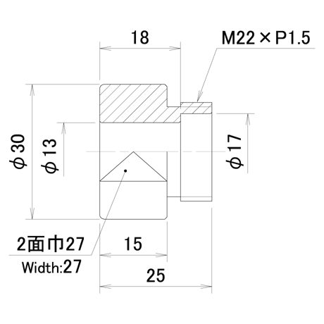 ナット付けエアーキャップ　PN-C127-13.0-15-C