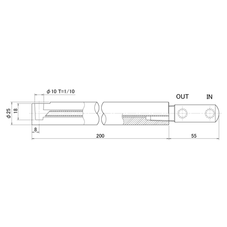 T型チップホルダー　TTH90-25200-10-1
