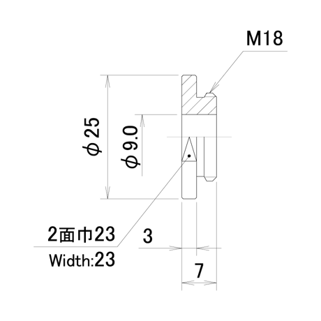 うすチップ　PNL-UT6-9.0-25-M18-C