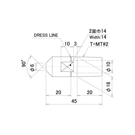 ストレートチップ　SC-1645-2-SA