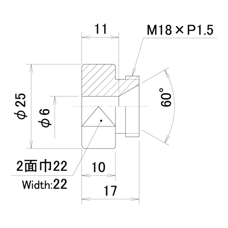 ナット付けエアーキャップ　PN-C5-6.0-C