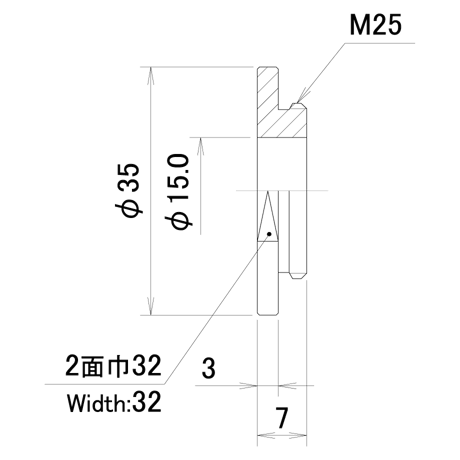 うすチップ　PNU-UT12-15.0-35-M25-C