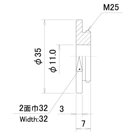 うすチップ　PNU-UT10-11.0-35-M25-C