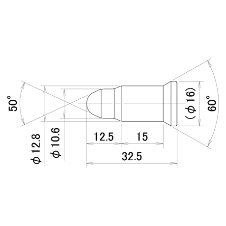 ナット付け3Sエアーピン　PNDT-A12-12.8-15-K