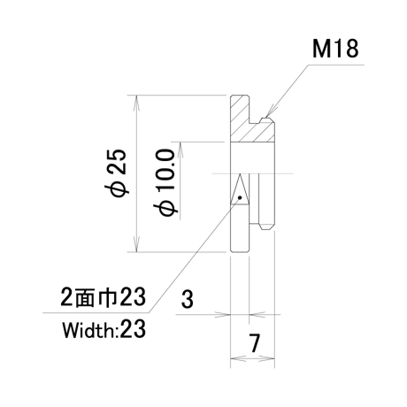 うすチップ　PNL-UT8-10.0-25-M18-C
