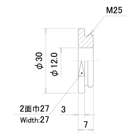 うすチップ　PNU-UT10-12.0-30-M25-C