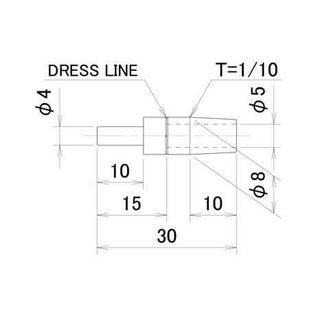 卓上小型溶接機用ストレートチップ　SF4-0830-1