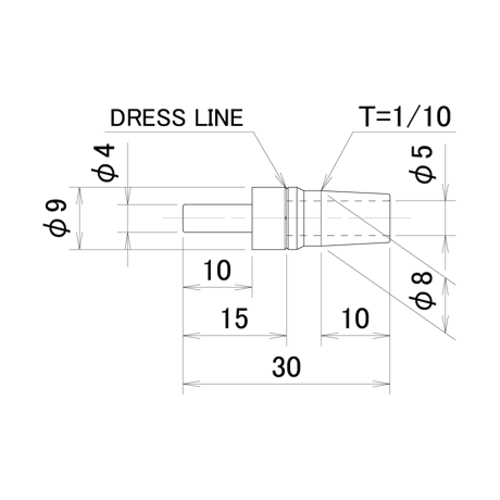 e-卓上小型溶接機用ストレートチップ　SF4-0930-1E
