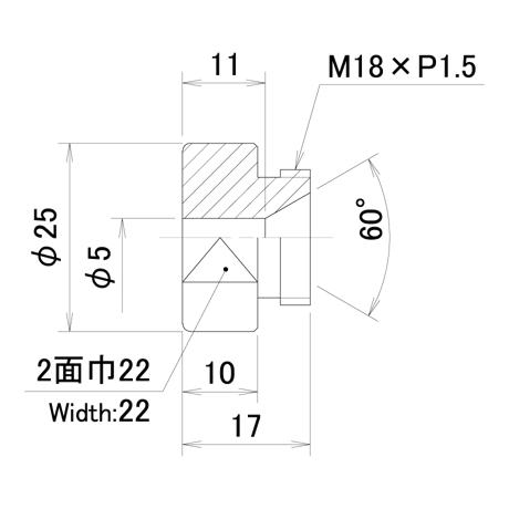 ナット付けエアーキャップ　PN-C4-5.0-C