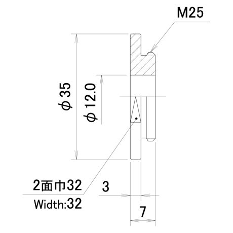 うすチップ　PNU-UT10-12.0-35-M25-C