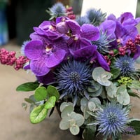 【アレンジメント】紫の花