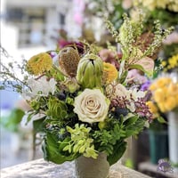 【アレンジメント】ナチュラルなネイティブとお花