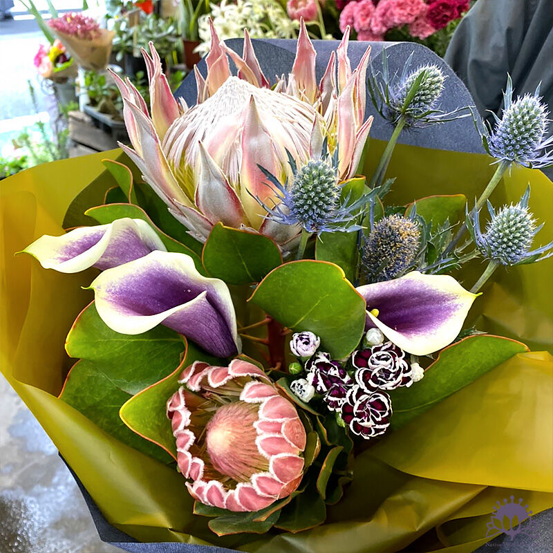 ブーケ　　キングプロテアとバンクシアブーケ 受注制作《キングプロテアブーケ》65cm WeddingBouquet ブーケ