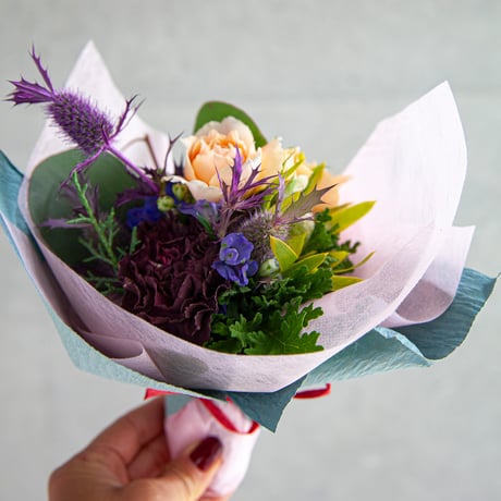 【お花の定期便／Sサイズ】月１回お届け・木曜日コース（送料込）