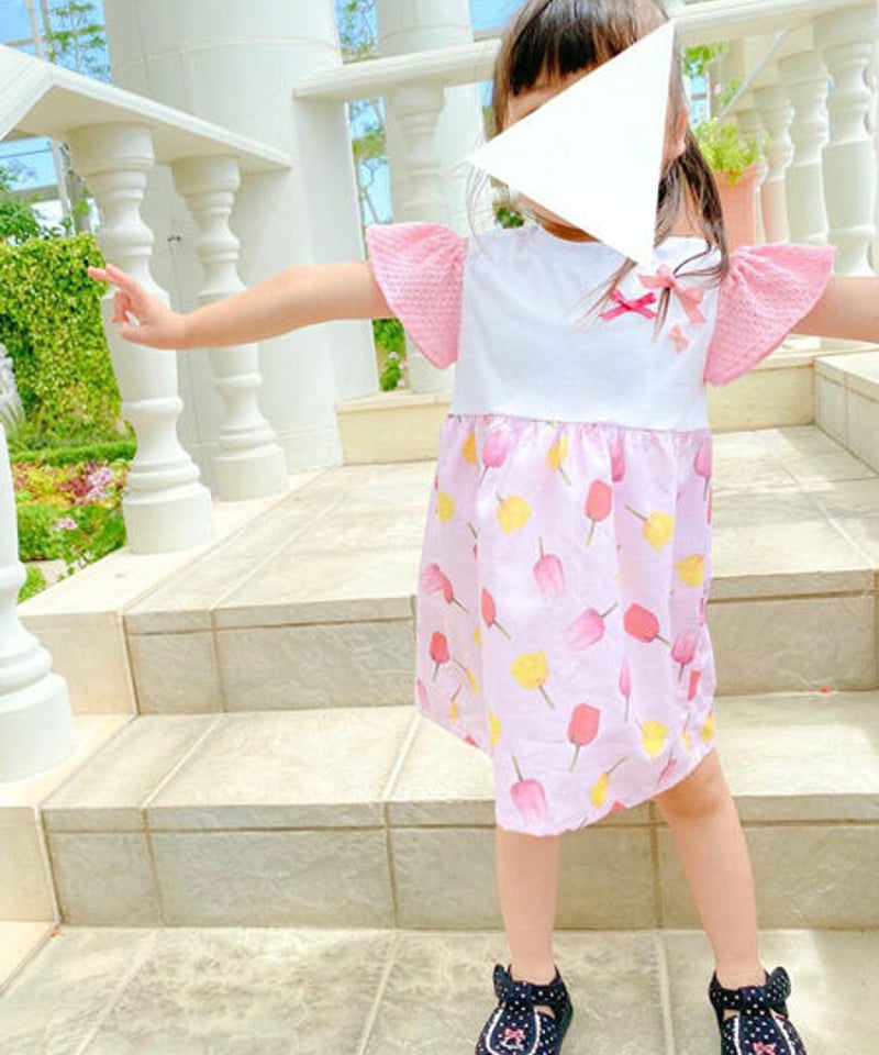 オープンショルダーT＆ワンピースセット 130size | milimili download