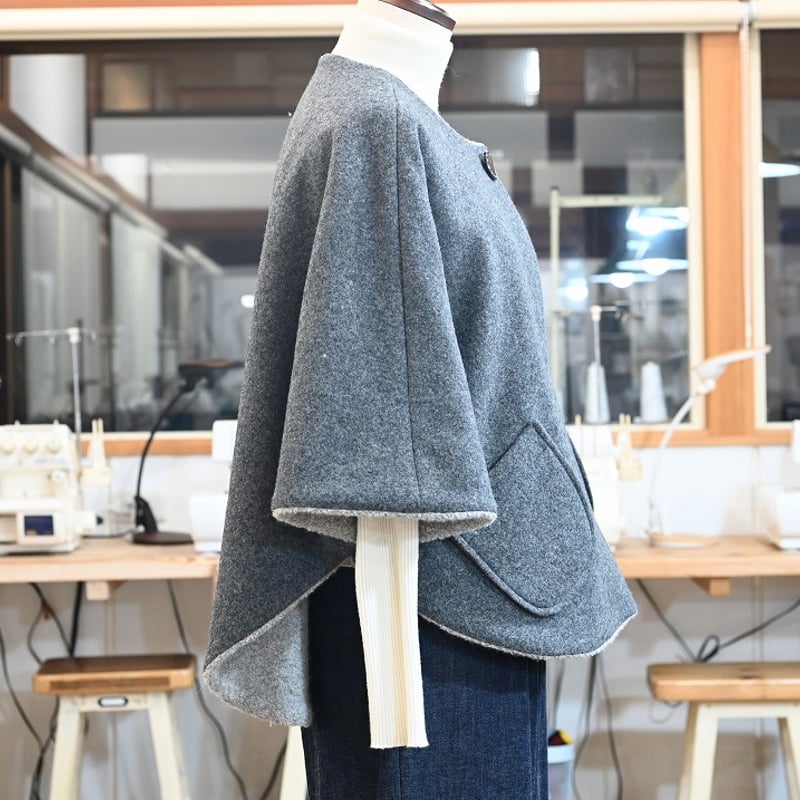 037_簡単リバーシブルポンチョ_DL_A4（紙ではありません） | 服工房の型紙
