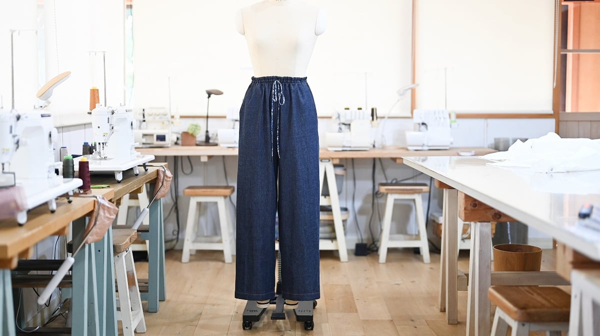 036_セミワイドパンツ【S,M,L】（印刷済み） | 服工房の型紙/Designed