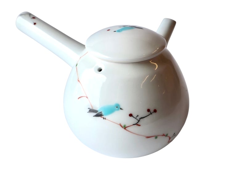 陶房青 つぐみ鳥 急須 | 器屋うらの