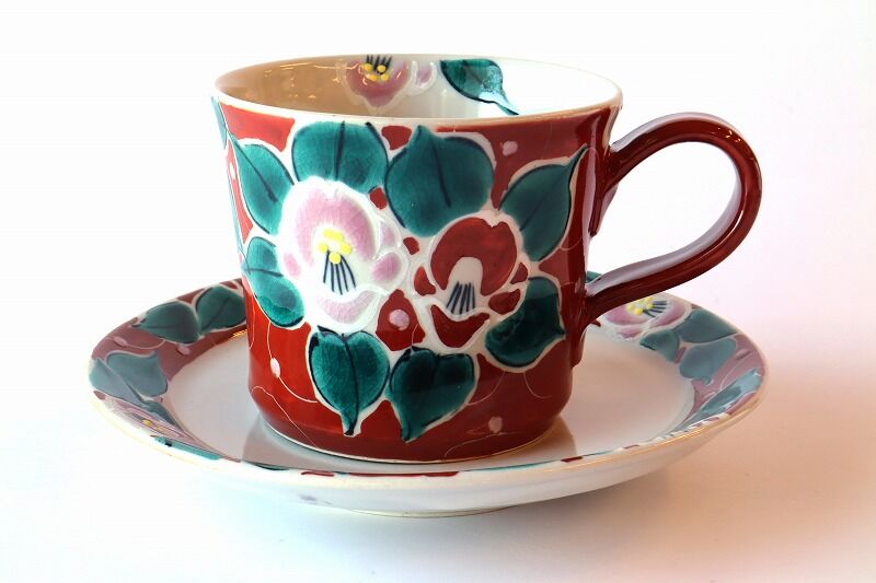 九谷焼　コーヒーカップ　谷口製 九谷焼 虚空蔵窯 カップ＆ソーサー | 器屋うらの