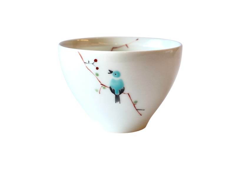 陶房青 つぐみ鳥 ミニカップ | 器屋うらの