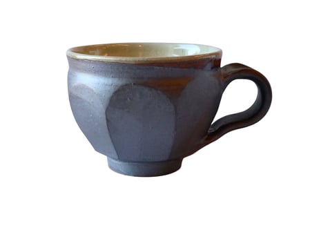 福光焼　白釉面取水差し 福光焼 白釉面取水差し 福光焼 白釉面取水差し