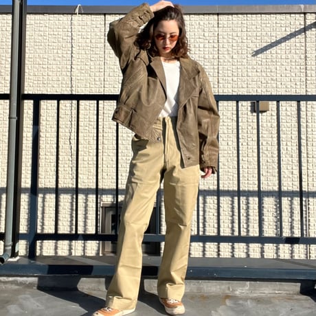 レザーブルゾン