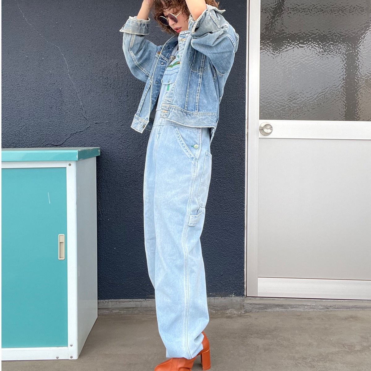 LIBERTY オーバーオール サロペット デニム ビッグシルエット LIBERTY オーバーオール サロペット デニム ビッグシルエット