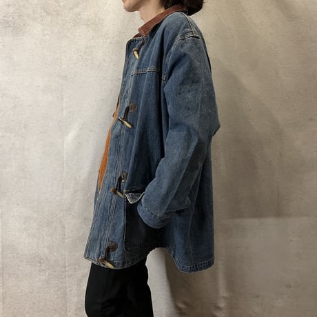 デニムダッフルコート