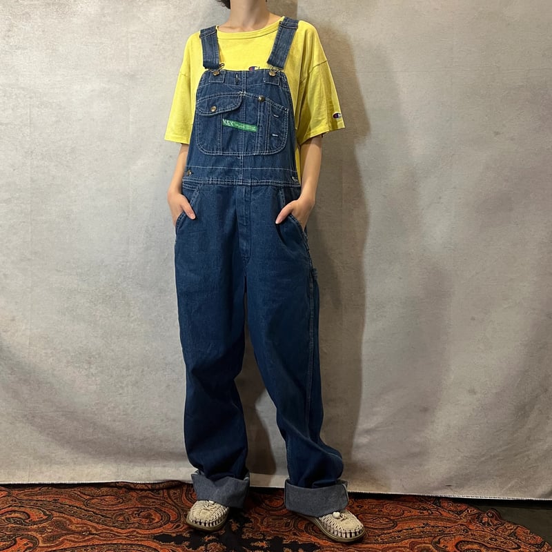KEY 80’sオーバーオール サイズ:44 KEY 80'sオーバーオール サイズ:44 90sビンテージ KEY デニム