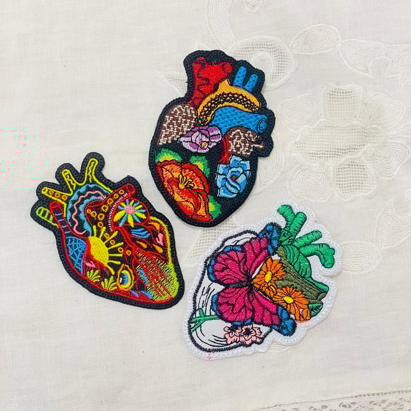 ワッペン【コラソン】 | メキシコ雑貨&シルバーアクセサリー VIVERO TOKYO