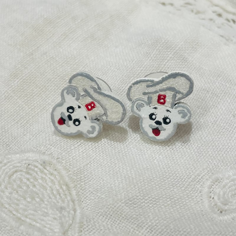 BIMBOくま【ピアス】顔 | メキシコ雑貨&シルバーアクセサリー VIVERO TOKYO