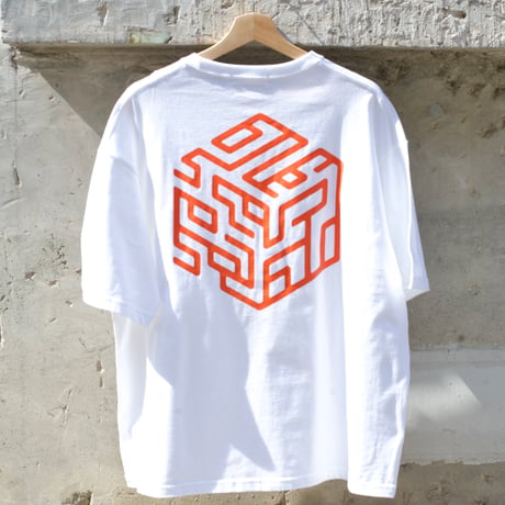 オリジナルTシャツ　（ホワイト×オレンジ）