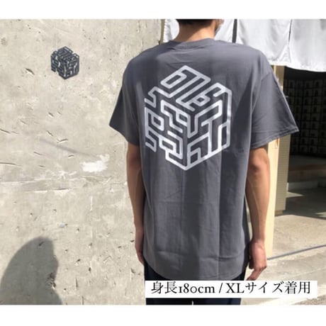 オリジナルTシャツ（ホワイト×チャコールグレー）