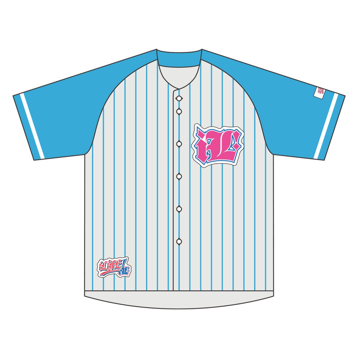 エーライフ　alife ネイビー ベースボールシャツ L ベースボールシャツ【BLUE】 | 10ripeeee