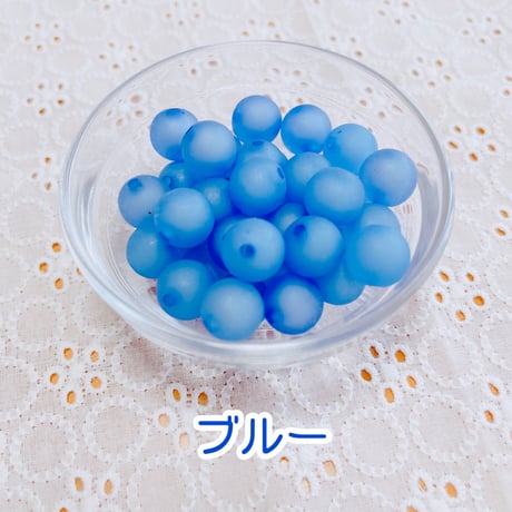 【10個】カラフルマットビーズ／12mm【8色】