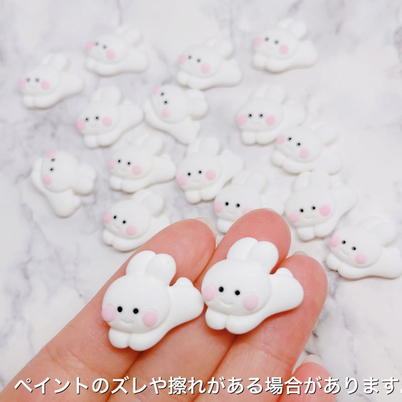 4個】ぴょんぴょんうさちゃん【デコパーツ】 | appia_pu 4個】ぴょんぴょんうさちゃん【デコパーツ】 | appia_pu