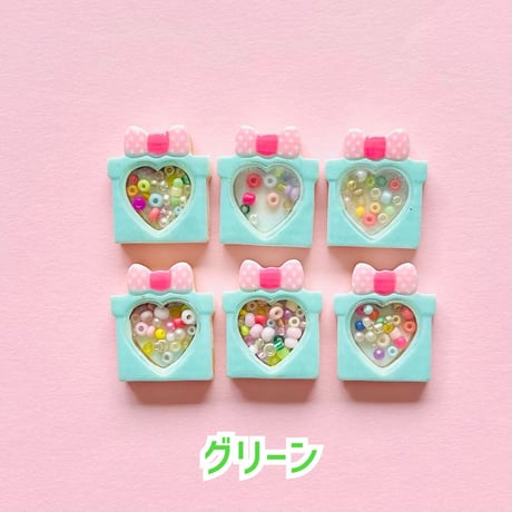 【1個】シャカシャカデコパーツ／デコパーツ【8色】#157