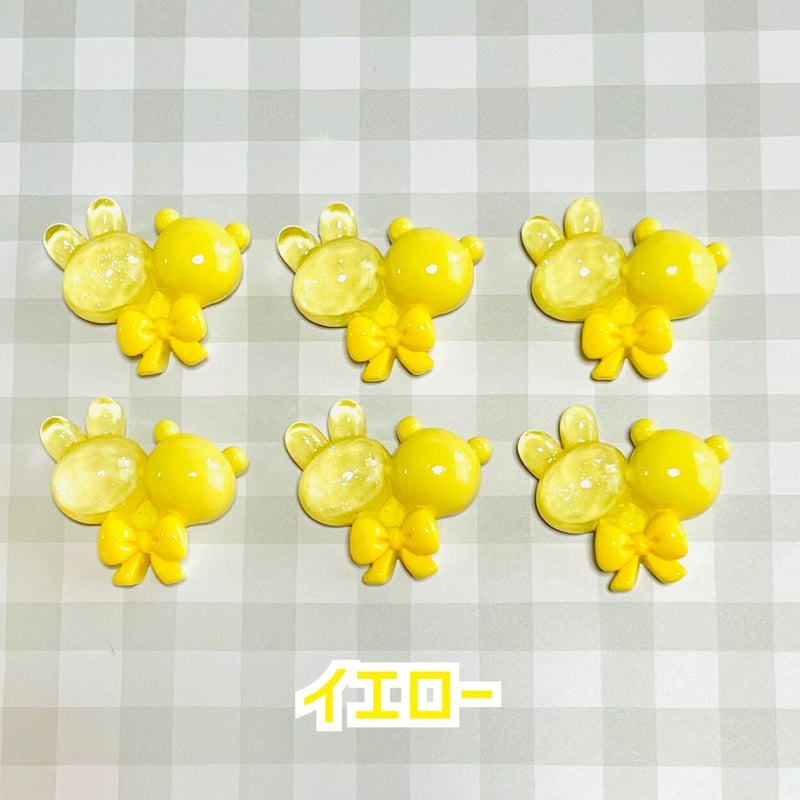 6個】うさくまバルーン／デコパーツ【6色】 | appia_pu