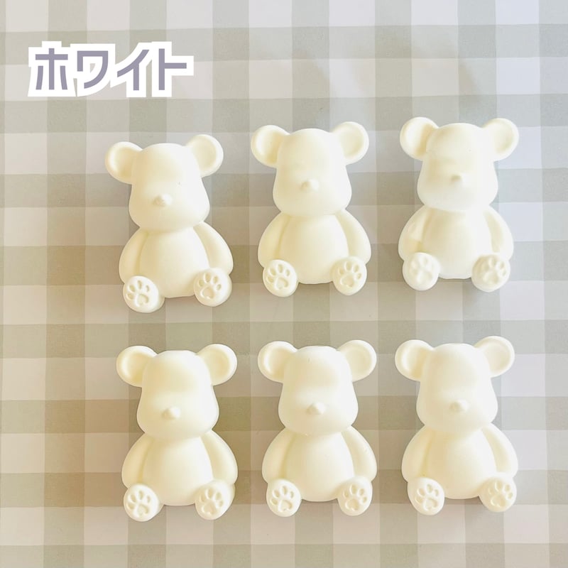 1個】大きなくまちゃんビーズ／ビーズ【10色】 | appia_pu