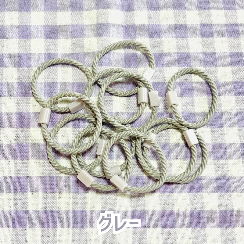 2個】台座付きヘアゴム【7色】#166 | appia_pu