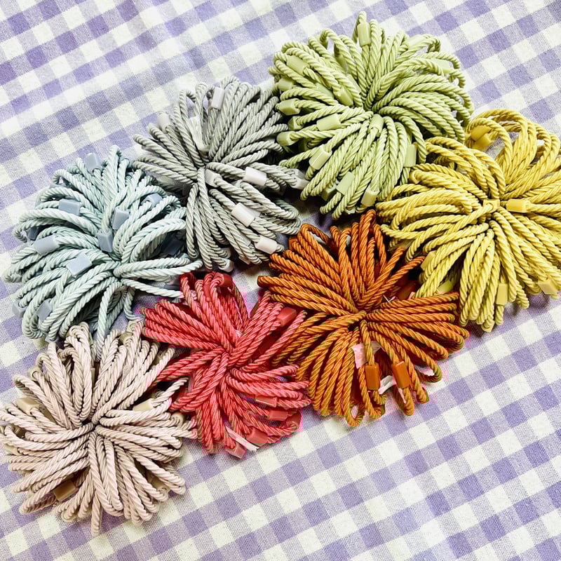 2個】台座付きヘアゴム【7色】#166 | appia_pu