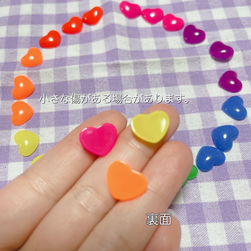 No140デコパーツ☆ぷっくりハート10個¥200 No140デコパーツ☆ぷっくりハート10個¥200