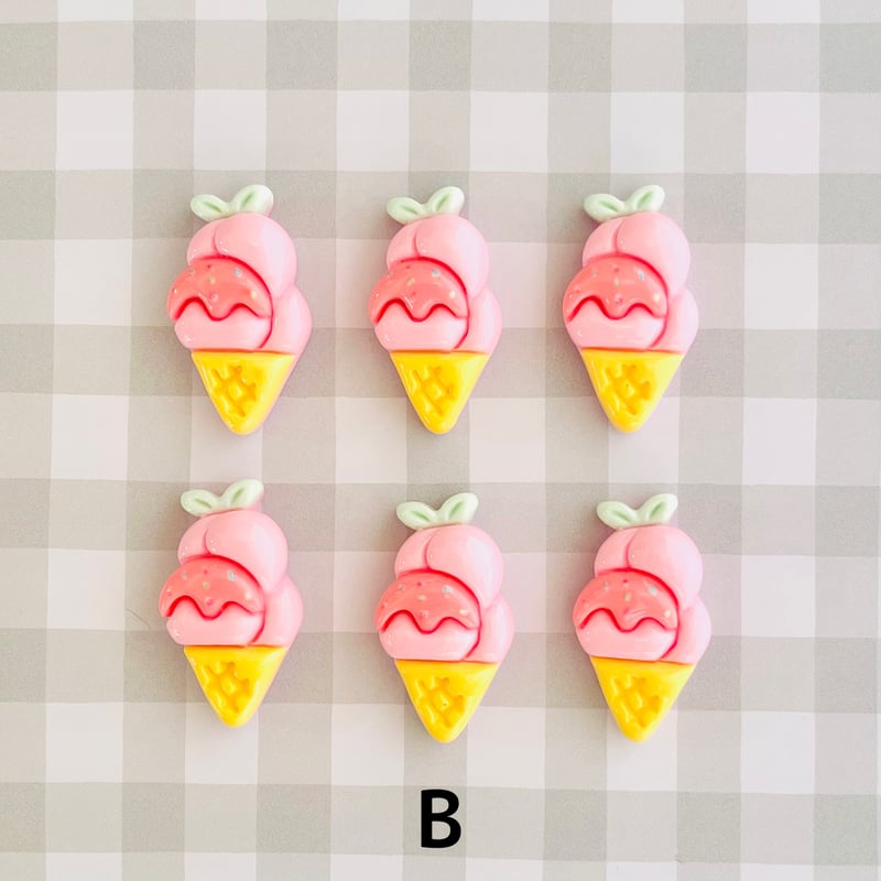 一葉様handmade♡スイーツ柄♡ぷっくりツインクリップ 一葉様handmade♡スイーツ柄♡ぷっくりツインクリップ