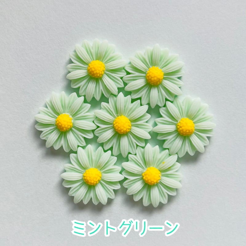 フラワーデコ 1個】カラフルデイジーフラワー／デコパーツ【12色】#118 | appia_pu