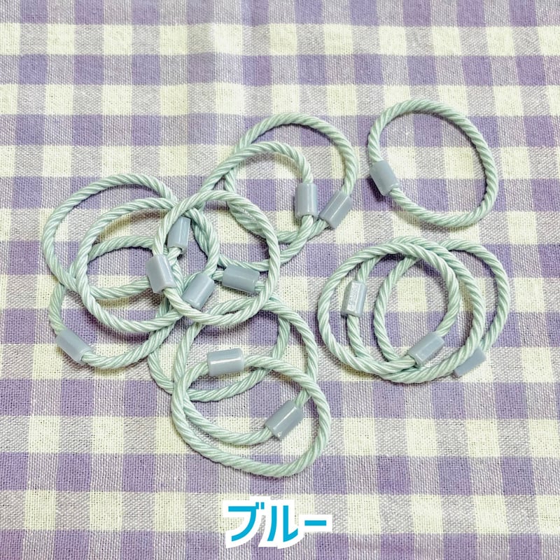 2個】台座付きヘアゴム【7色】#166 | appia_pu