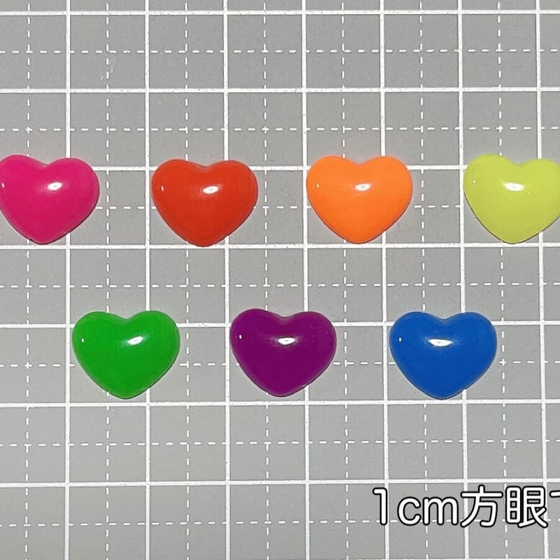 No140デコパーツ☆ぷっくりハート10個¥200 No140デコパーツ☆ぷっくりハート10個¥200