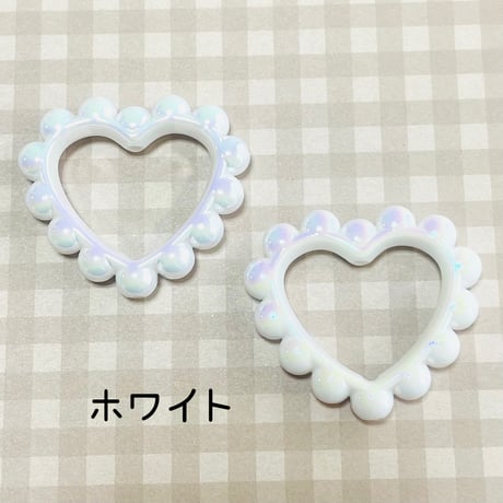 【1個】ビッグぽこぽこハートビーズ／ビーズ【10色】#202