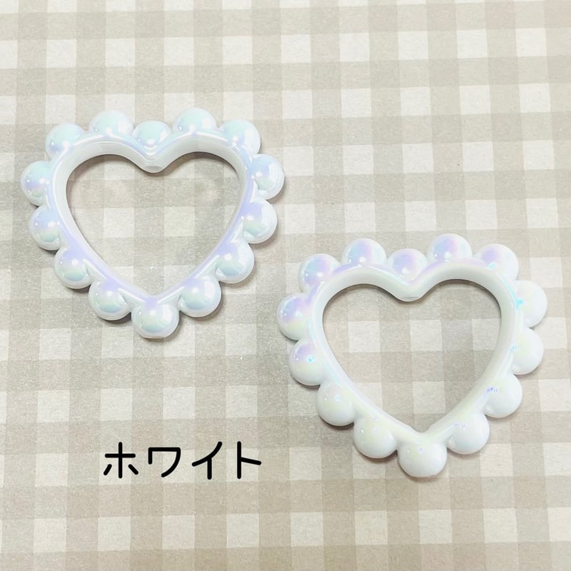 2個】ビッグぽこぽこハートビーズ/ビーズ【10色】 | appia_pu 2個】ビッグぽこぽこハートビーズ/ビーズ【10色】 | appia_pu